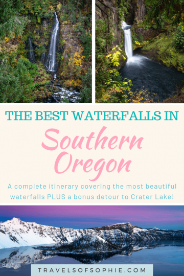 If you’re planning to visit Oregon, then you shouldn’t overlook the waterfalls in Southern Oregon. This Southern Oregon waterfalls travel guide will help you plan your Oregon adventures, taking you to the most beautiful waterfalls in the area. Including Toketee Falls, Proxy Falls and many others, as well detours to Crater Lake and what to do in Medford and Jacksonville.