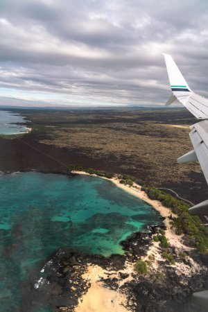 Big Island beaches from the sky