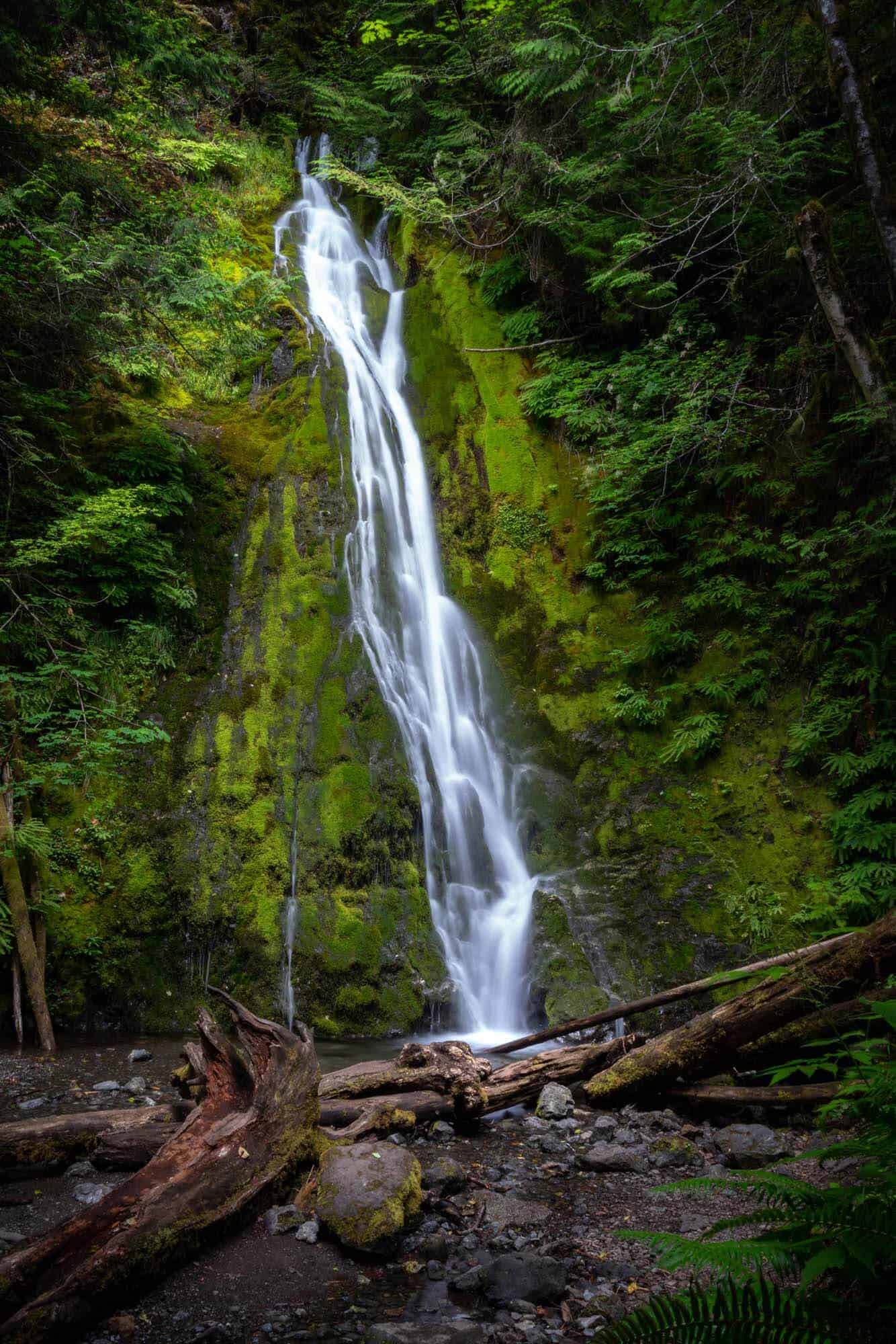 The small but idyllic Madison Falls of Olympic National Park