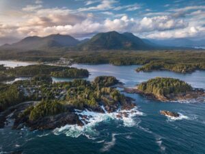 Aerial photography of Vancouver Island, BC
