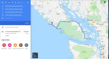 Victoria to Tofino Drive info