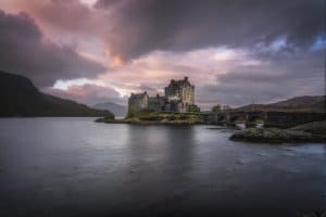 My favorite castle on this Isle of Skye 2 day tour from Edinburgh is Eilean Donan; magical at sunrise or sunset!