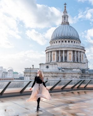 St Pauls Cathedral as seen from the rooftop of One New Change, one of the most Instagrammable places in London.