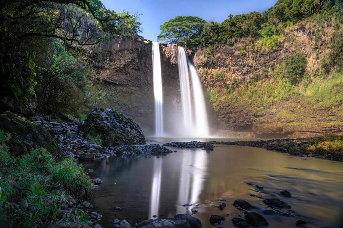 Wailua Falls is one of the reasons Wailua is one of the best places to stay in Kauai