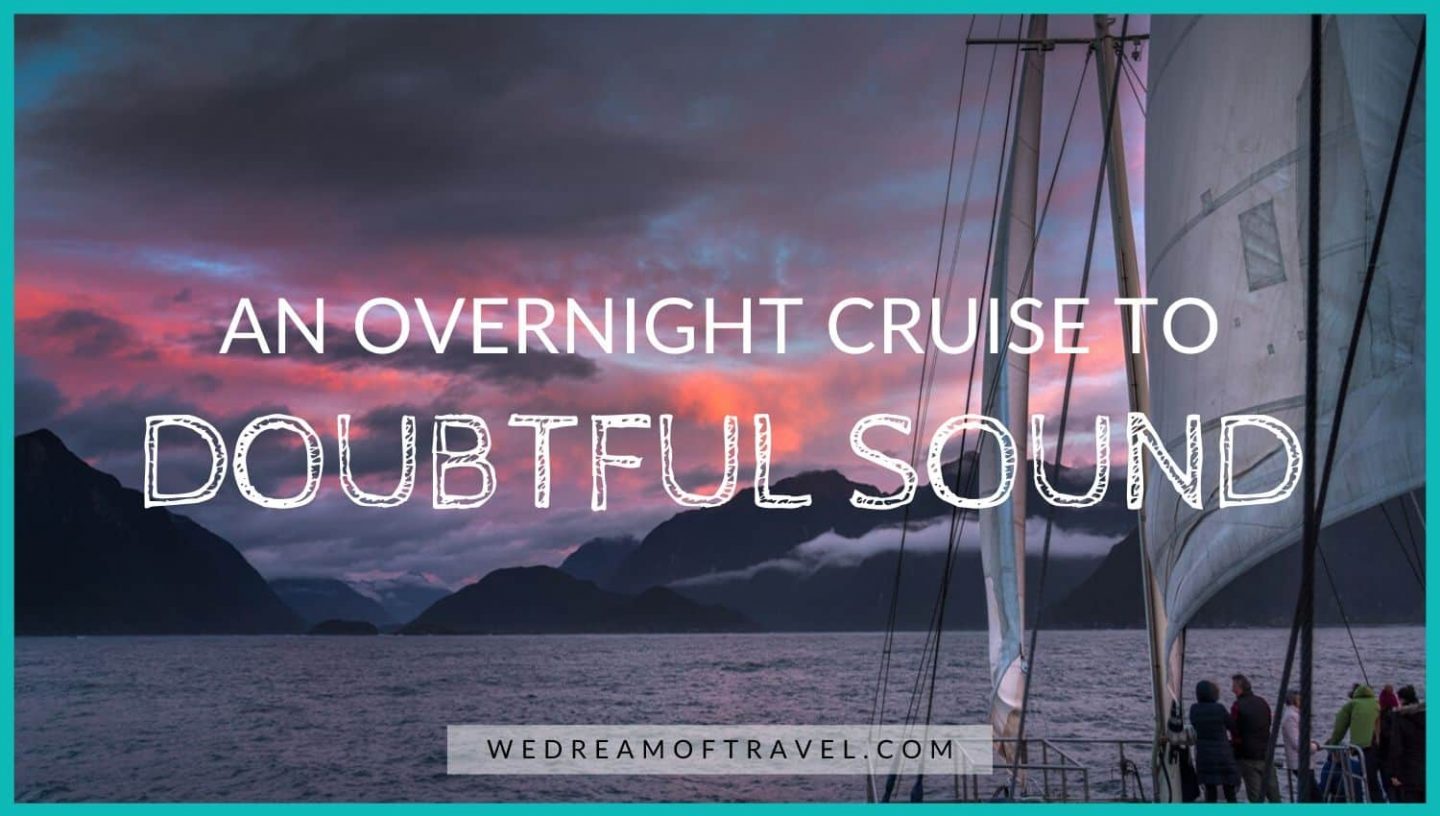 A Doubtful Sounds Overnight Cruise cover image of a sunset from the boat