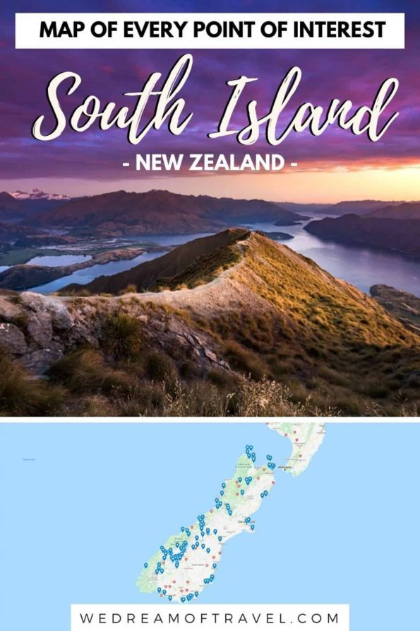 The Complete South Island New Zealand Map for Outdoor Lovers ⋆ We Dream ...