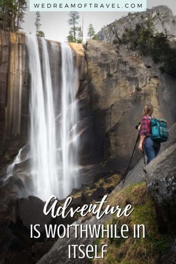 120+ of the best hiking quotes to inspire wanderlust! Motivational, funny, short, long and clever hiking captions for instagram. And beautiful hiking nature photos to encourage you to hit the trail. #hiking #hikingquotes #quotesabouthiking #adventure #funnyquotes #inspirationalquotes