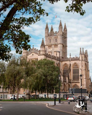 The beautiful Bath Abbey in Bath, Somerset, England