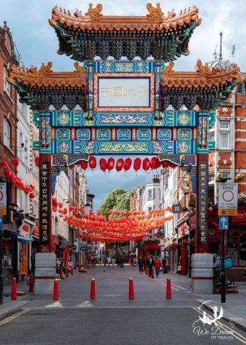 Chinese gate in Chinatown London - a must-see bucket list location
