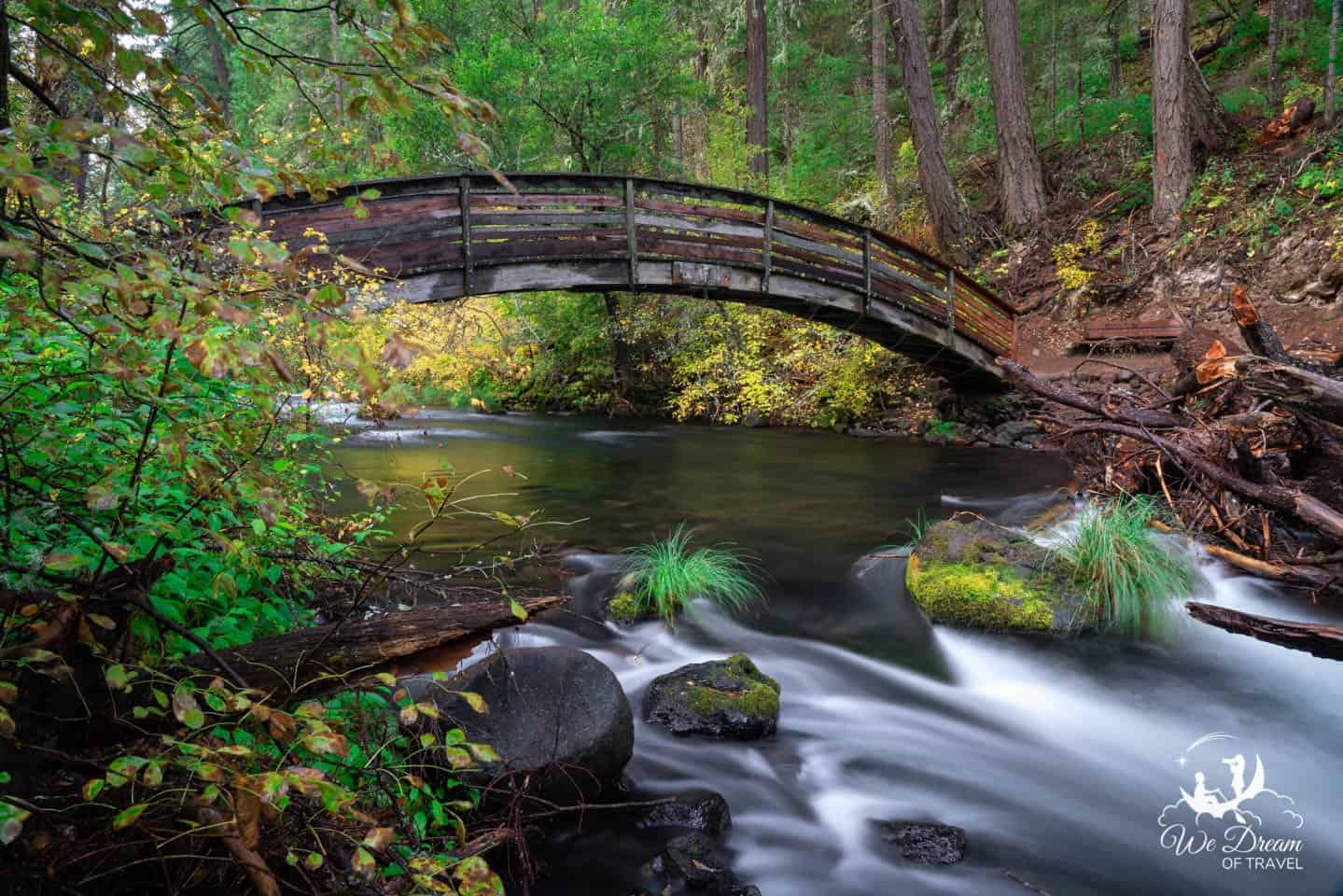 Rainbow bridge on the Burney Falls Loop Trail hike.