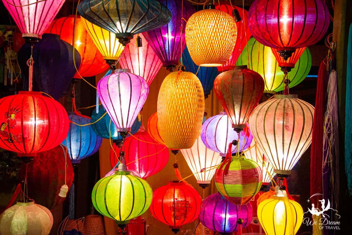 Colourful lanterns decorate the town of Hội An, Vietnam, making it a dream destination.