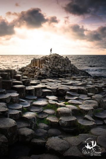Nature's immaculate architecture on display during golden hour at the Giant's Causeway in Ireland.