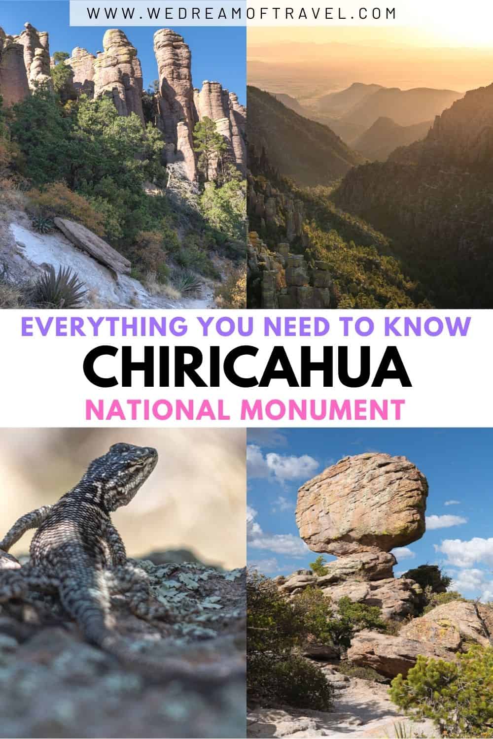 Known as the “Wonderland of Rocks”, Chiricahua National Monument is a geologic marvel located in a remote region of Southern Arizona. It is home to an unusual collection of balanced rocks, columns, and pinnacles (or “standing-up rocks” as they were known to the native Chiricahua Apache). It has also just become the newest International Dark Sky Park in the US. Discover everything you need to know about visiting this beautiful place. Chiricahua National Monument | Visit Arizona | Travel Arizona