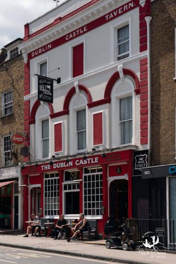 Outside of The Dublin Castle pub in Camden