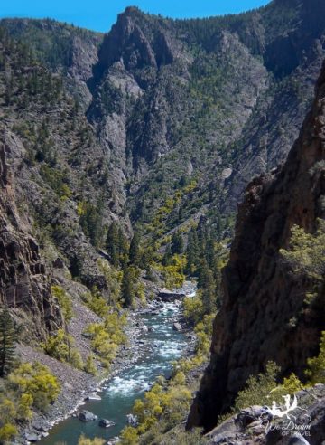 A view from near the bottom of the Black Canyon.