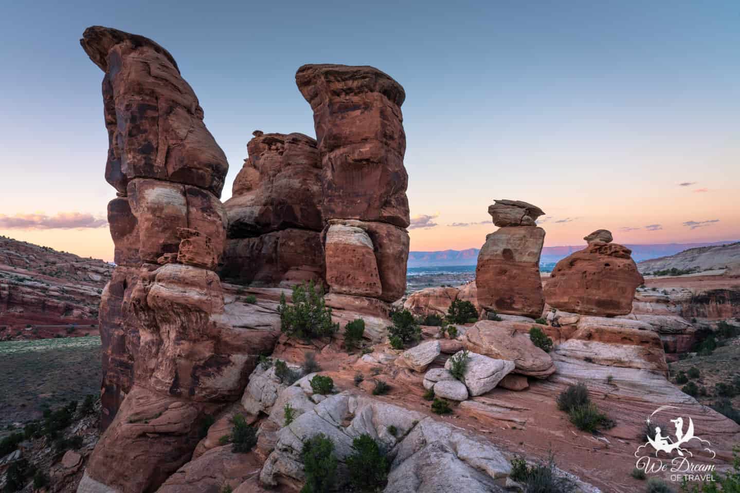 Sunset at Devils Kitchen in Colorado National Monument.