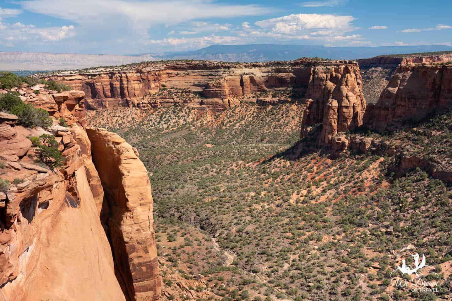 The view from Saddlehorn Visitor Center.