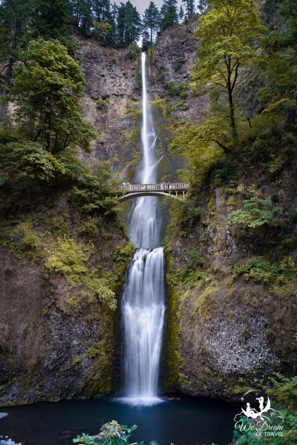 Multnomah Falls on a Oregon summer day.